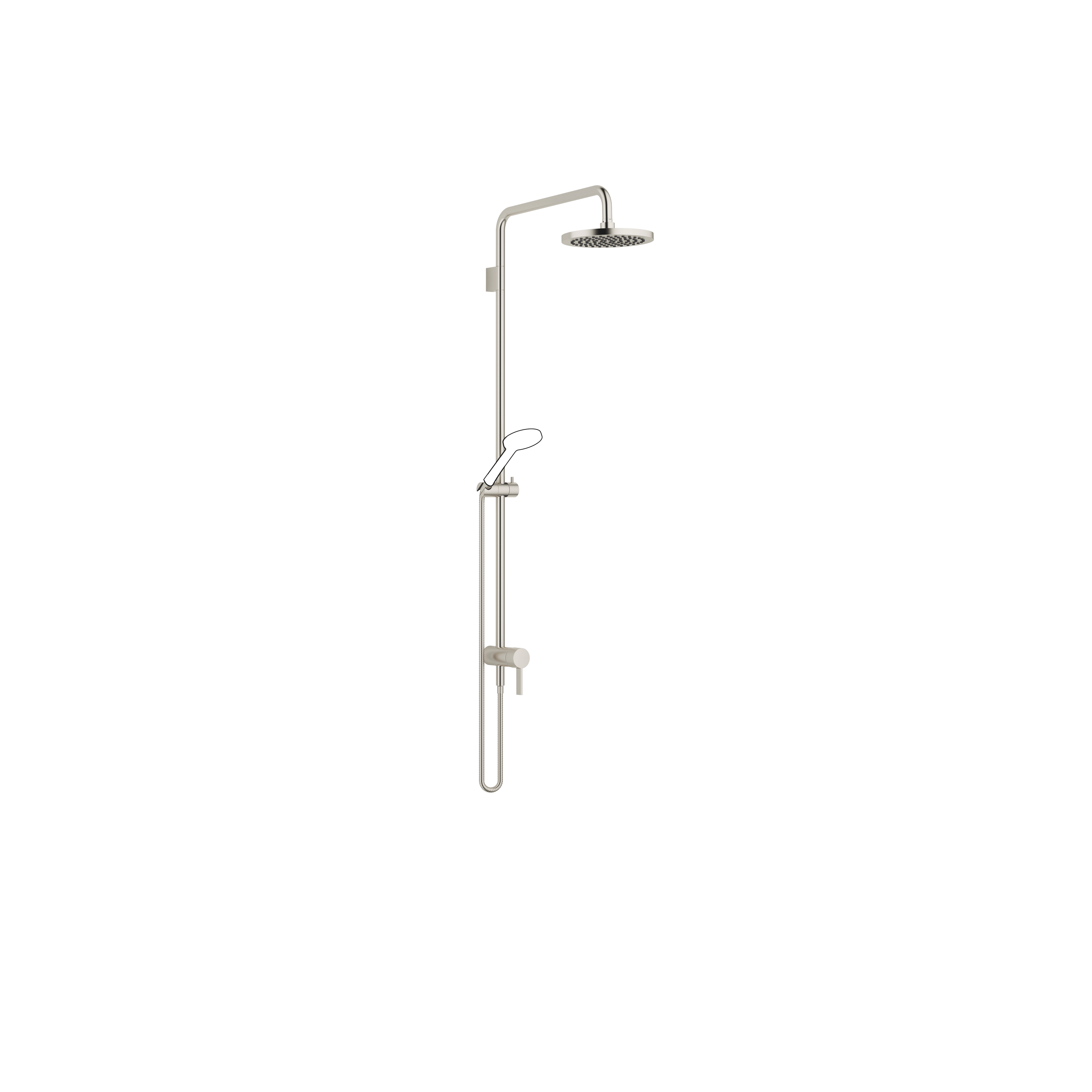 Showerpipe с однорычажным смесителем для душа без ручного душа - Brushed Platinum DornBracht 36112970-06