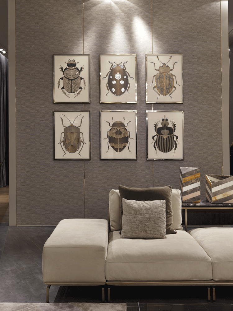 Beetle E Произведение искусства из ископаемого дерева Visionnaire  - Вид №2