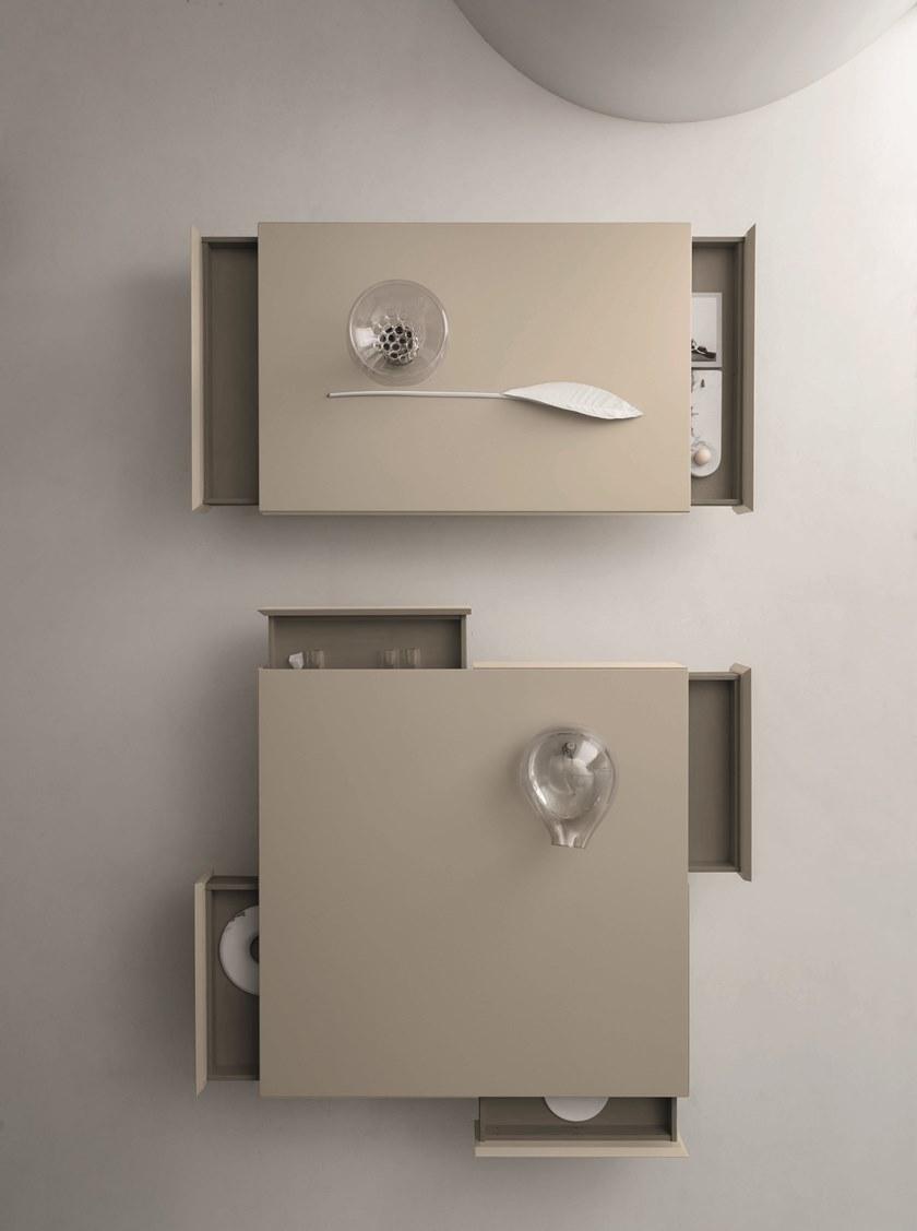 ZANETTE Лакированный прямоугольный журнальный столик с вещевым ящиком sun-id-1481463 - Вид №1