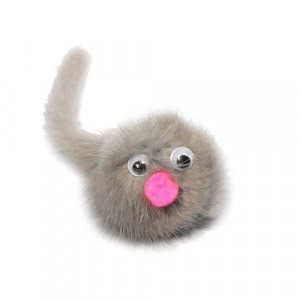 ПР0042324 Игрушка для кошек Зверек из норки на картоне с еврослотом GoSi