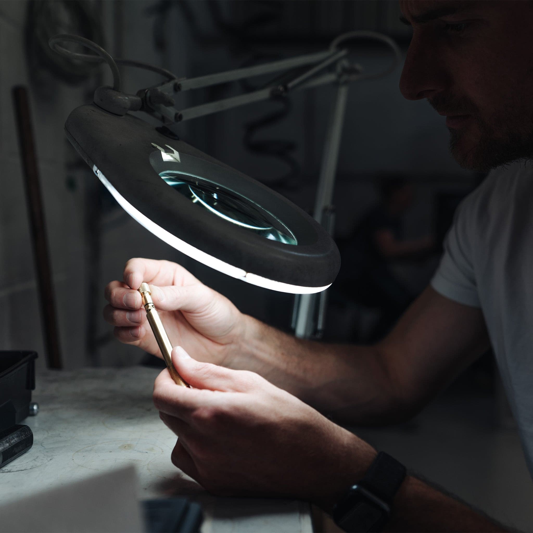 W204BRA Механическая ручка - латунь Wingback  - Вид №5