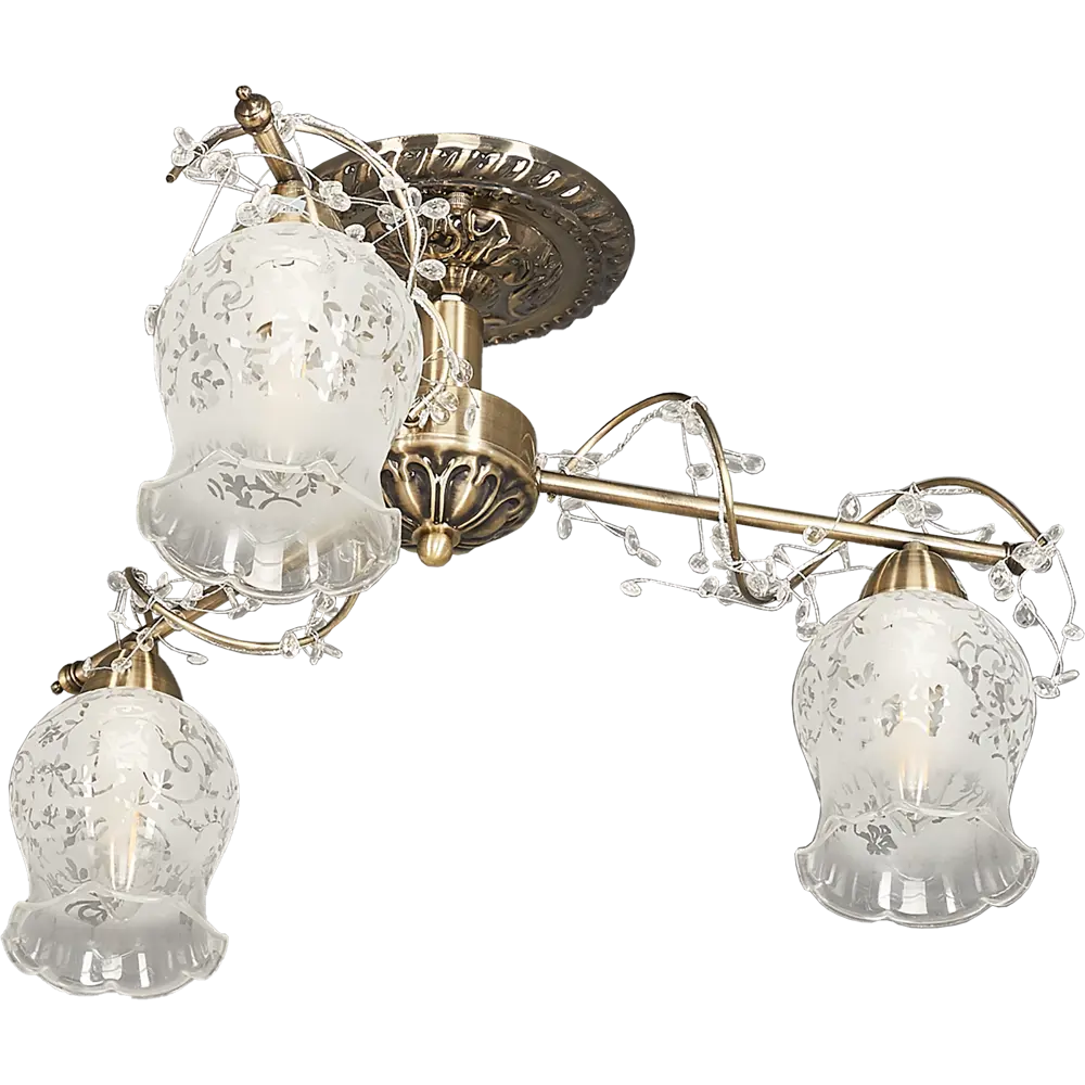 Люстра Clematis 3xE14x60 Вт LAMPLANDIA STLM-2155477