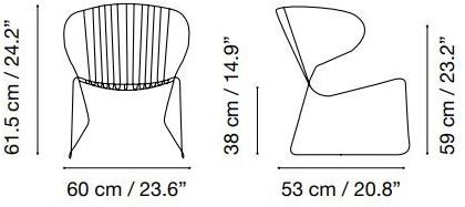 iSimar Стул складной стальной с подлокотниками Bolonia 9151 - Вид №2