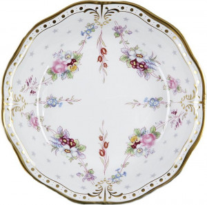 62558 Royal Crown Derby Тарелка для фруктов Royal Crown Derby "Роял Антуанетта" 13,5см Фарфор костяной