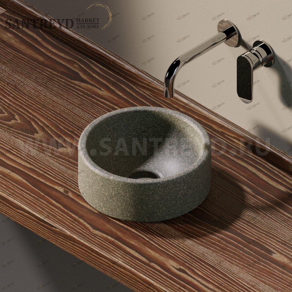 50592227037 Накладная раковина на столешницу  круглая Ceramica Flaminia Twin