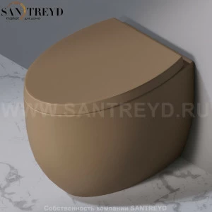 S541T0R0V6.132 Приставной унитаз напольный Желтый A. e T. Italia OVAL Италия