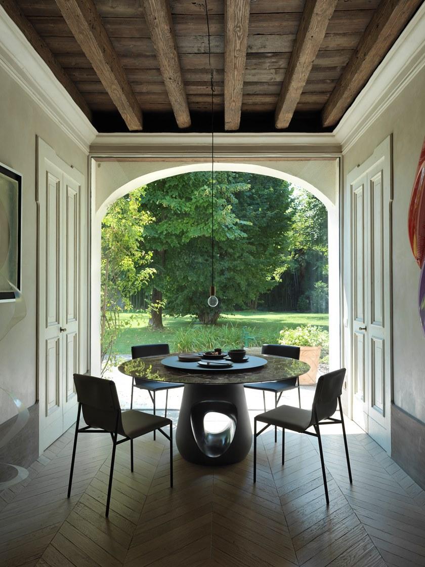 Casamania & Horm Овальный или круглый стол из мрамора и бетона Barbara sun-id-1415565 - Вид №4