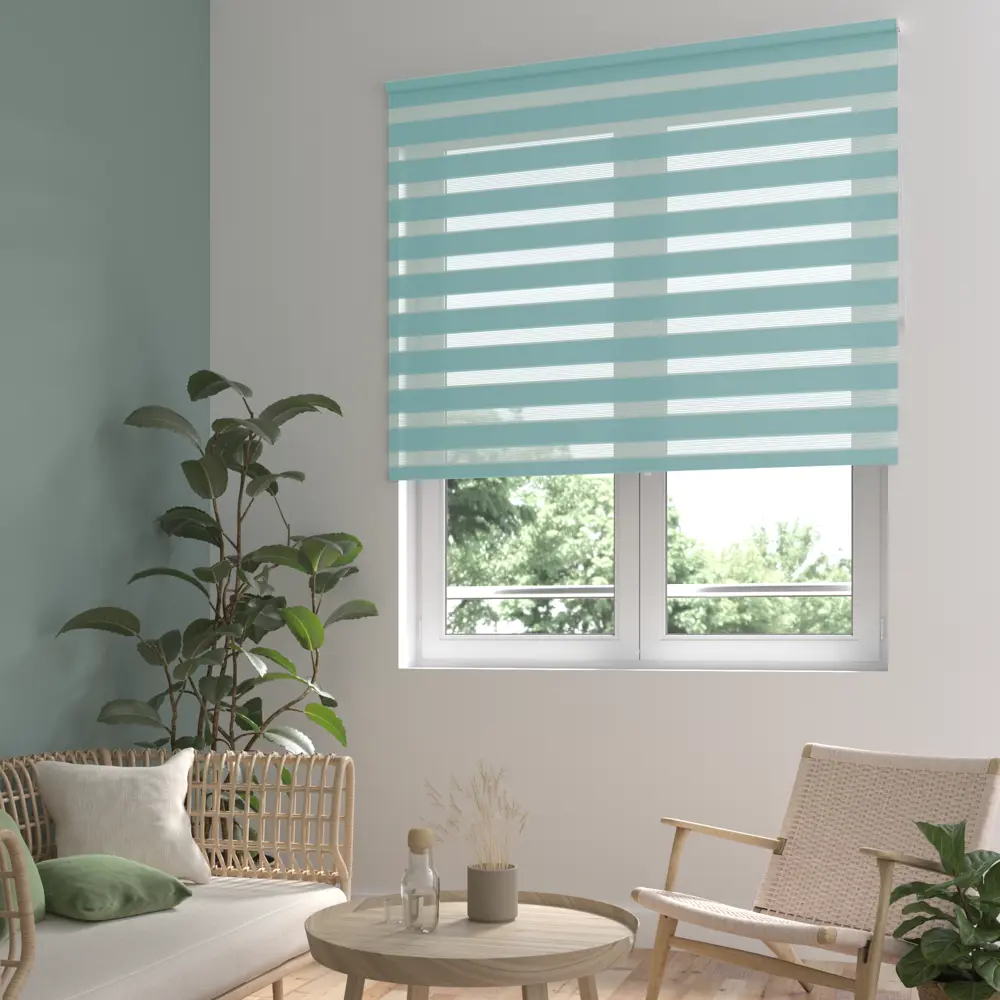 Штора рулонная день-ночь Inspire Peter 180x175 см бирюза Aqua 3 STLM-2166127 - Вид №7