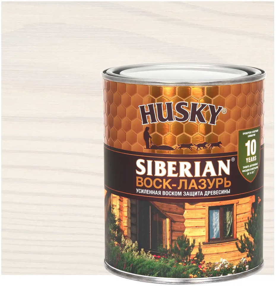 Воск-лазурь Husky Siberian для защиты и декора дерева 86765100