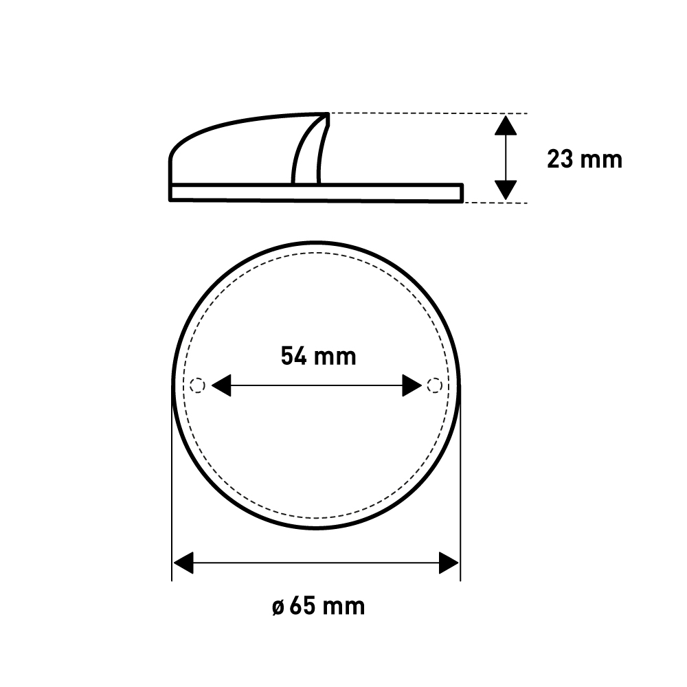 Мебельная ручка  Ракушка, 65x65x23 мм, черный LJPS0177 Public Steel Россия  - Вид №5