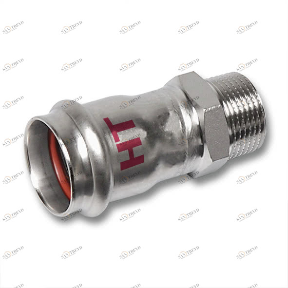 618243G2234 SANHA 18243G пр.-фит. нерж., упл.фитон ниппель переходной ВПр-НР 22x3/4 мм 