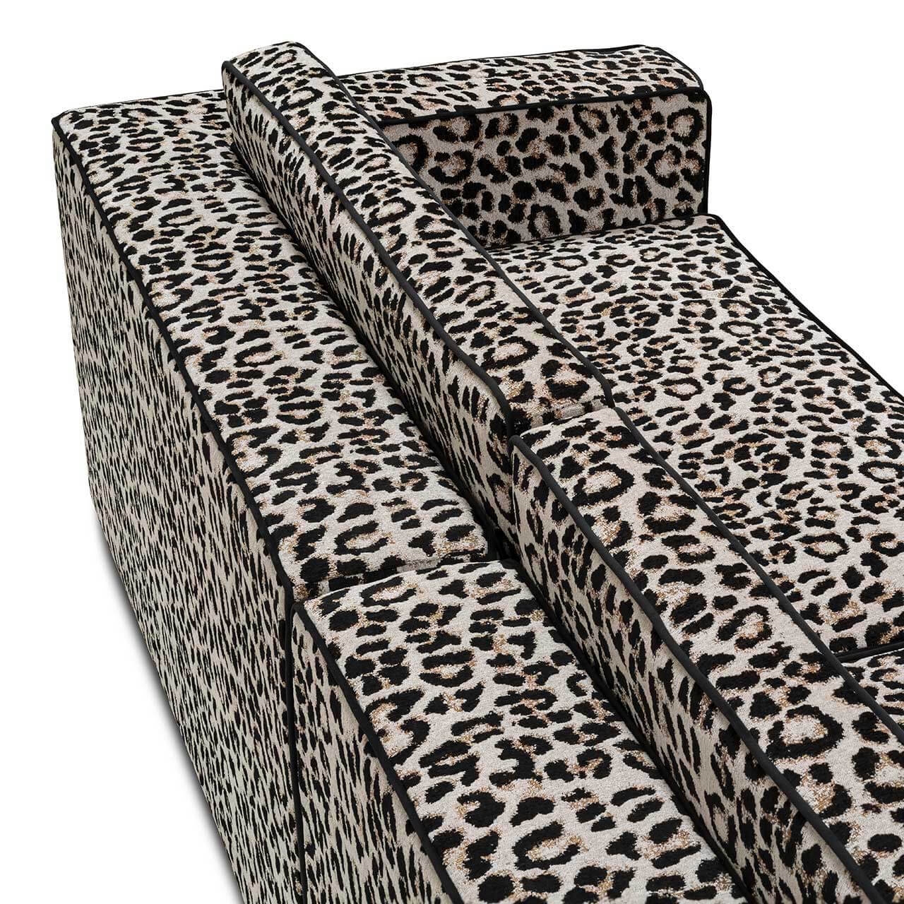 700489-LP ABHIKA ДИВАН GOTHA TWINEDGE H70 250X80 LEOPARD  - Вид №3