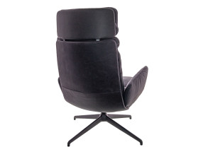 Спицевое вращающееся кресло с подголовником