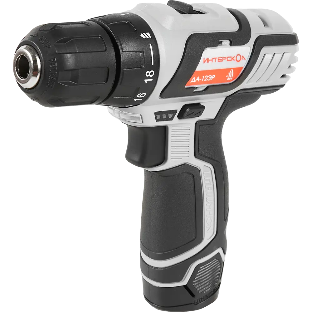Аккумуляторный шуруповерт Интерскол ДА-12ЭР с двумя батареями 84329712 STLM-0048460