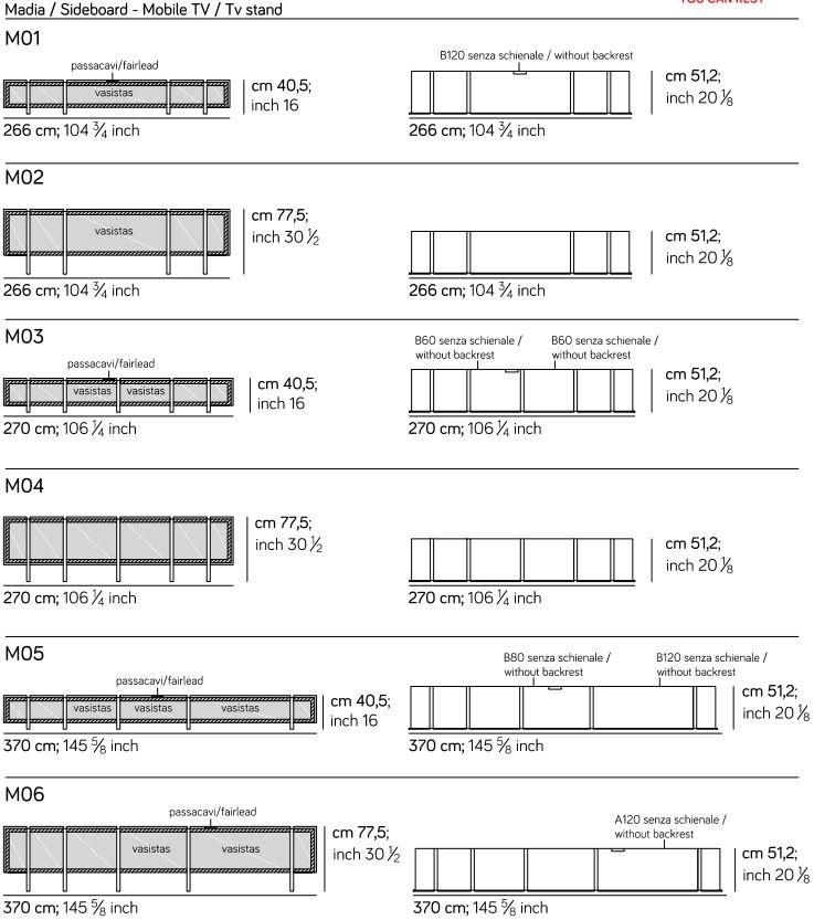 AMURA Буфет из лакированной древесины с распашными дверцами Sistema parere 2 sun-id-1489206 - Вид №8