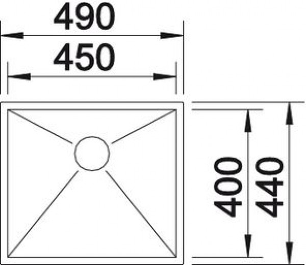 521586 Кухонная мойка Blanco Zerox 450-IF  Blanco Zerox - Вид №4