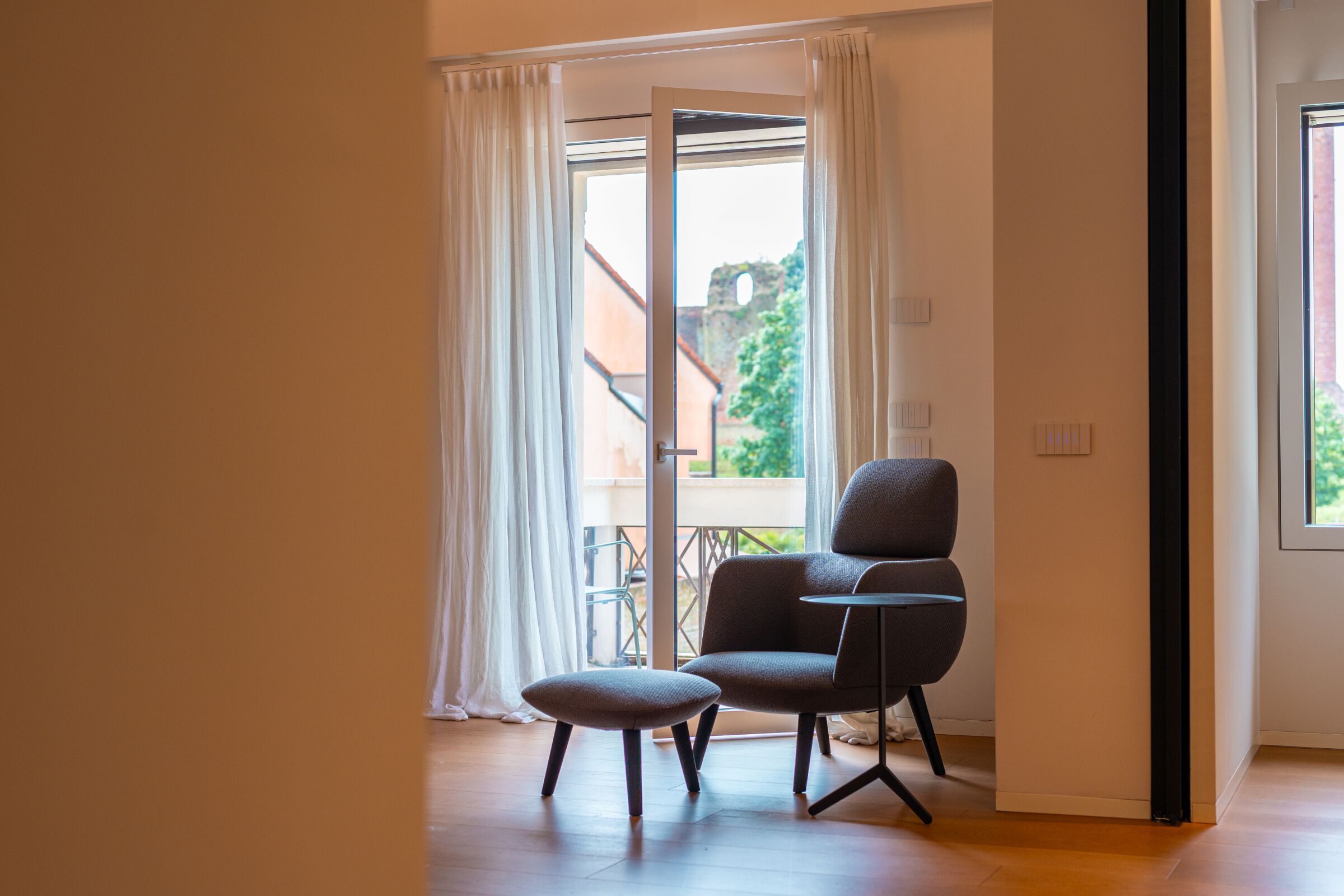 Минимальное деревянное окно-алюминий Impronta COMPACT ARCH-00005865 - Вид №1