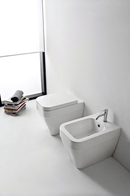 8303 Подвесной унитаз настенный Белый Scarabeo Ceramiche Next Италия - Вид №1