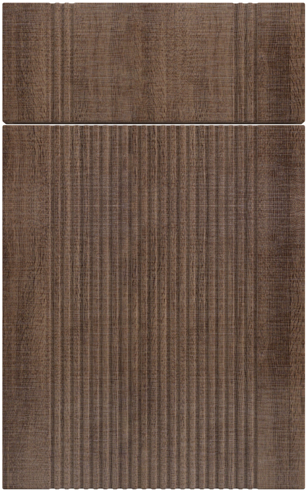 Фасады для кухни Модерн Фрезеровка «Риффель» Ясень маррон №197 SIDAK SIST569-13322