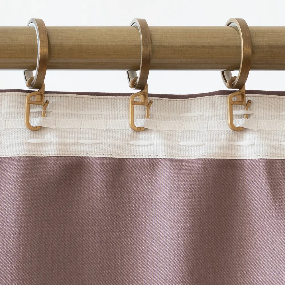 Штора на ленте 140x260 см цвет пыльная роза GARDEN STLM-2111558 - Вид №3