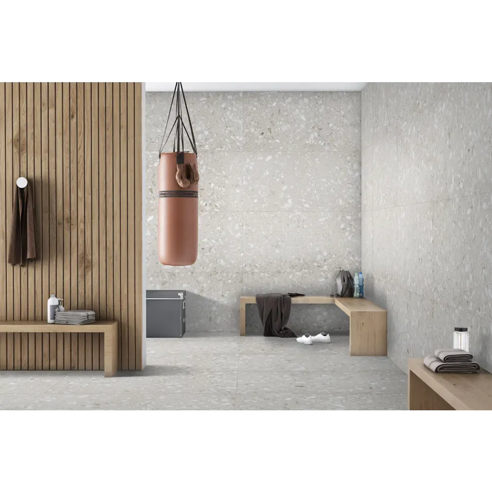 Глазурованный керамогранит Flakestone 60x120 см 1.44 м² матовый цвет серый Santreyd STLM-2083859 - Вид №3