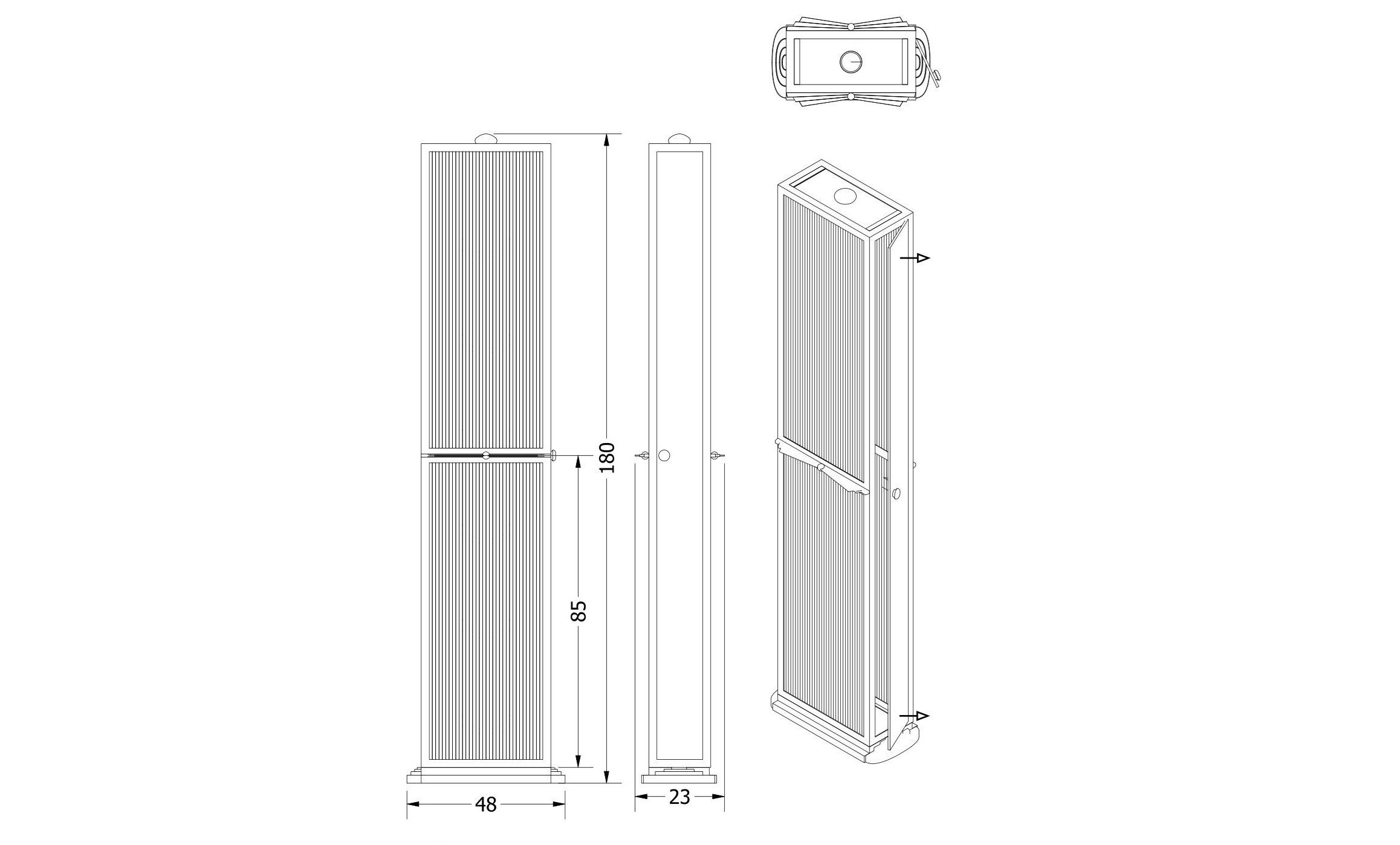 Металлический торшер Patinas Lighting Petitot ARCH-00146755 - Вид №6
