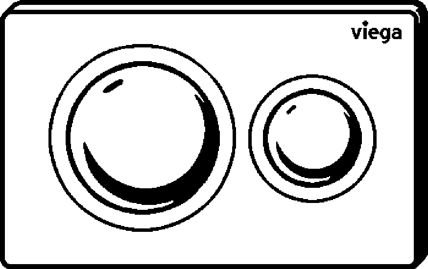 Viega Панель смыва Prevista для унитазов 8610.1 (773786) 773 786 - Вид №2