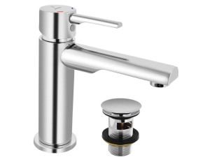 Смеситель для раковины из хромированной латуни