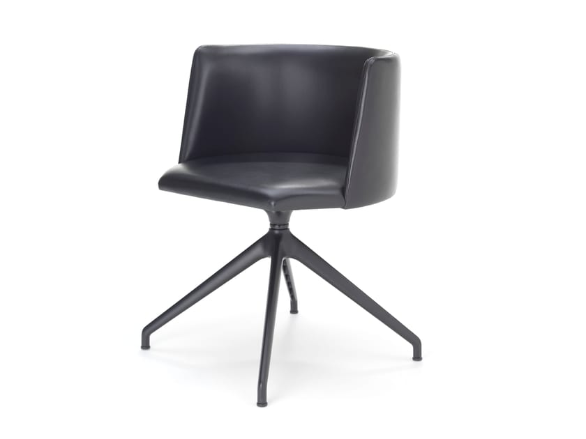 Кожаный поворотный мягкий стул SITIA Pergy ARCH-00038326