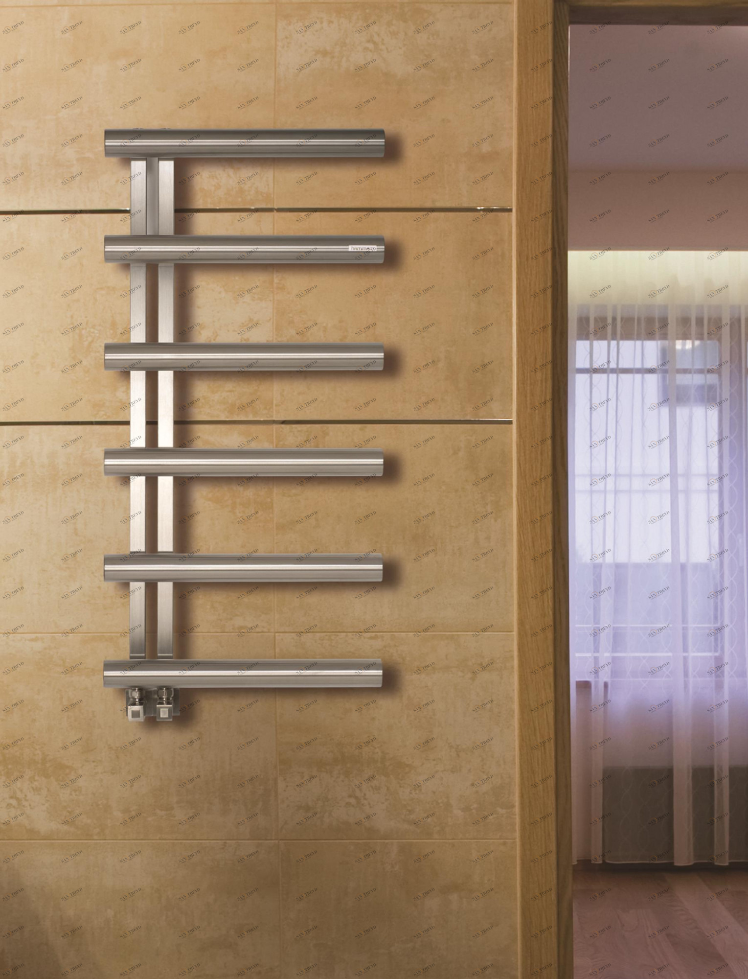 Полотенцесушитель Hammam ASOS Stainless steel  комбинированный; электрический или водяной Сталь 