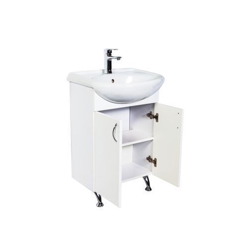 Тумба напольная Роса 45 см, белый глянец розовое золото ORANGE sun-id-1517340 - Вид №2