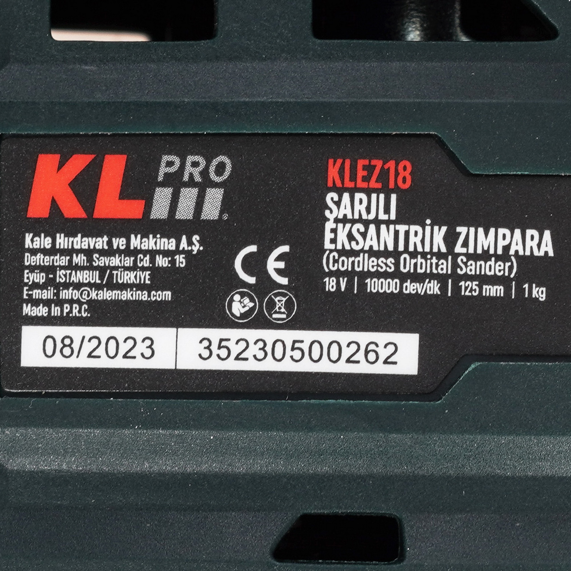 Эксцентриковая шлифмашинка KLPRO KLEZ18-50 9176537 STDN-0091045 - Вид №5