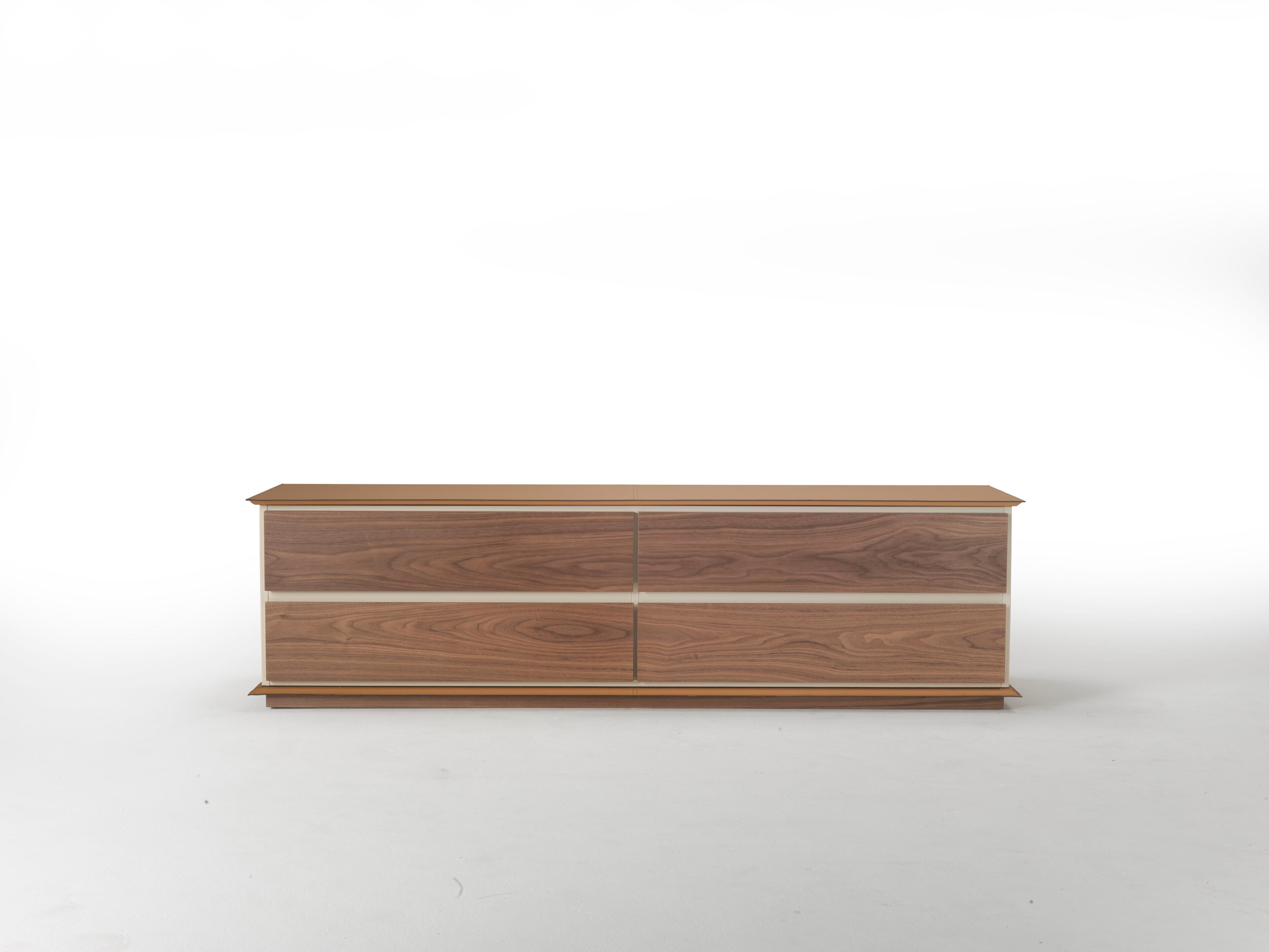 Деревянный комод с кожаной обивкой Casa Covre Naviglio ARCH-00061676 - Вид №6