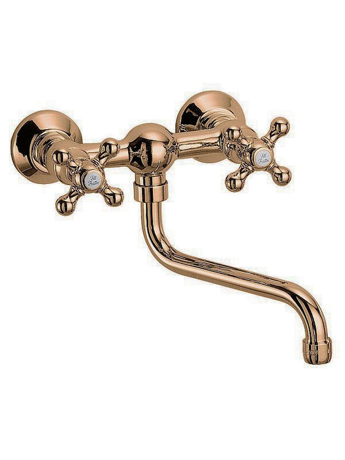 Настенный смеситель для кухни с 2 отверстиями и поворотным изливом Rubinetterie Frattini Dedra ARCH-00121679 - Вид №2