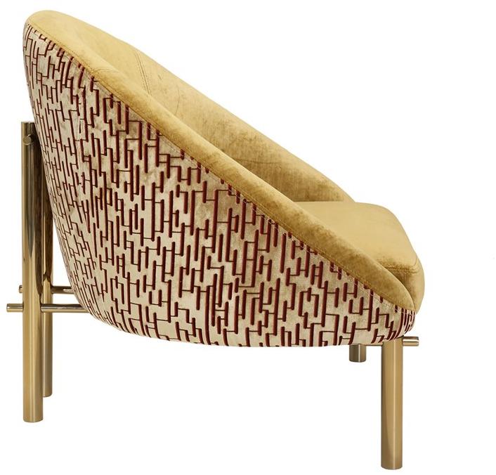 ANA ROQUE INTERIORS Бархатное кресло с подлокотниками Luxury sun-id-1370514 - Вид №1