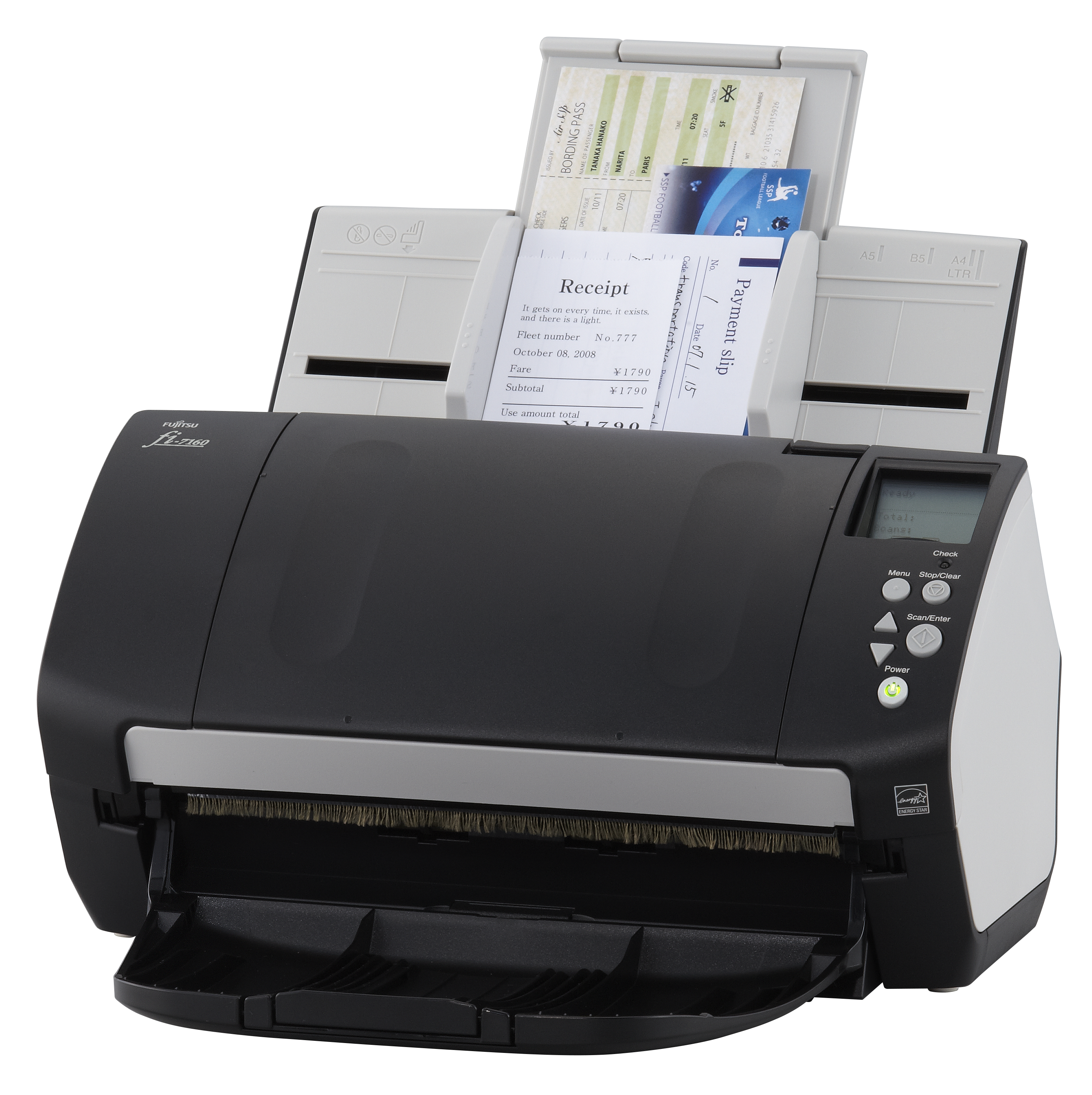 PA03670-B051 Fi-7160, document scanner, a4, duplex, 60 ppm, adf 80, usb 3.0 Fujitsu  - Вид №2