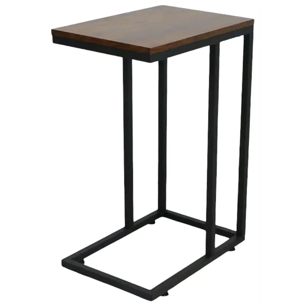 Столик журнальный приставной 45x30x65 см цвет черный дуб DREAM RIVER STLM-2104988