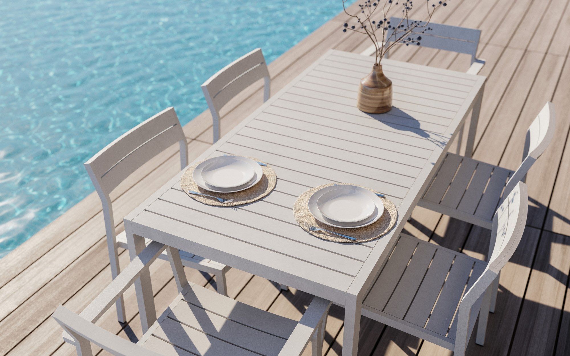 Алюминиевый стул для сада с открытой спинкой Case Eos ARCH-00054326 - Вид №14