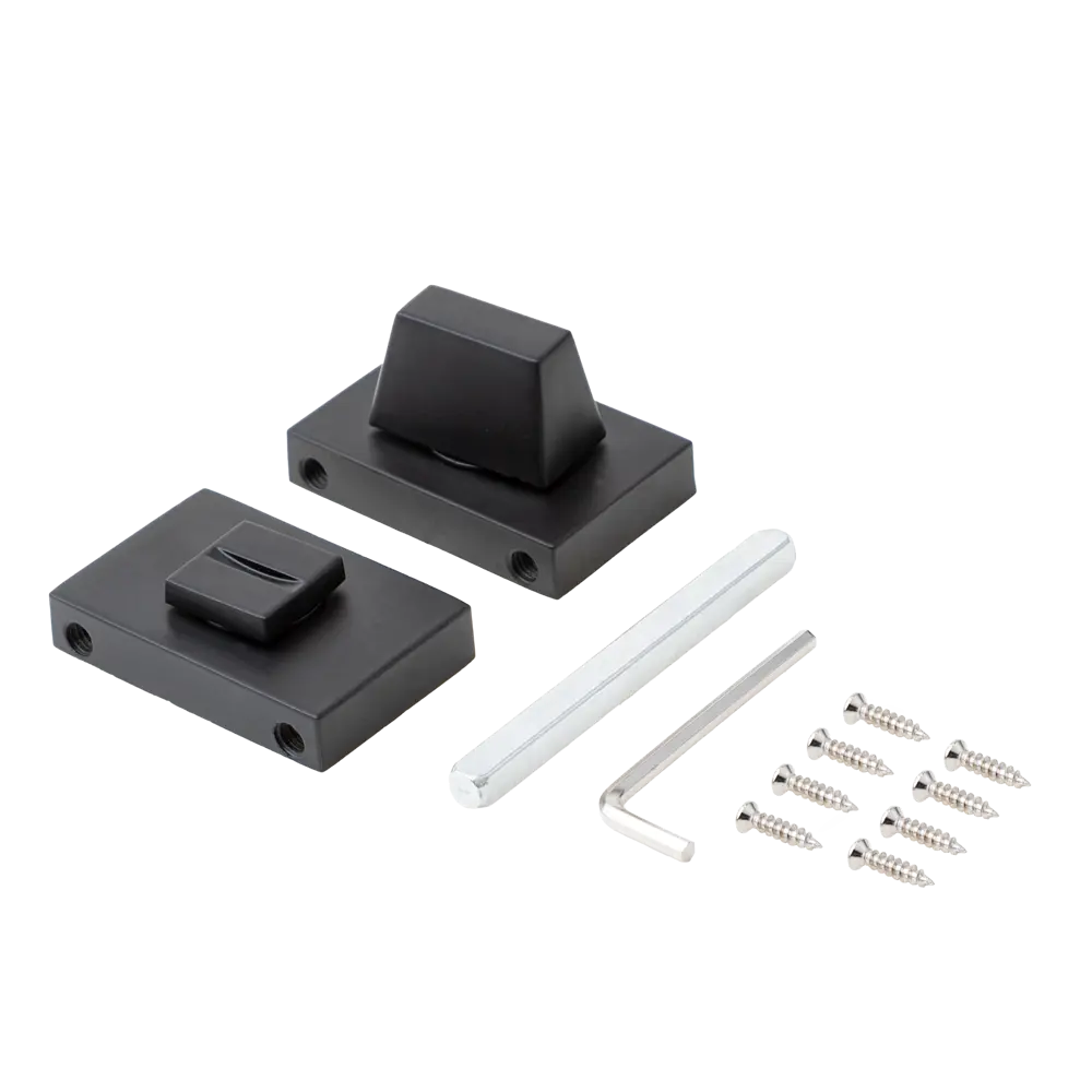 Завертка дверная квадратная Armex WC-11031 алюминий цвет черный STLM-2066480 - Вид №1