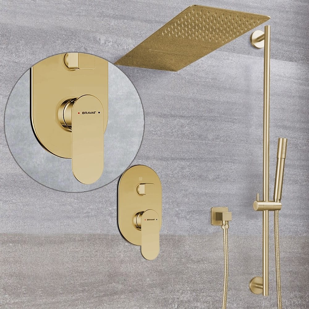 Латунный термостатический набор для душа с душем Fontana Showers FS1072 ARCH-00069246 - Вид №2