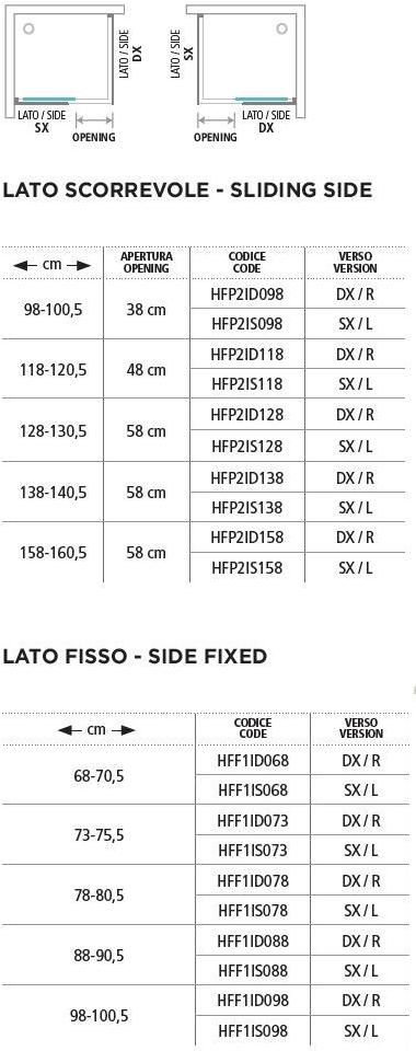 Gruppo Geromin Душевая кабина угловая хрустальная с раздвижной дверцей Flow sun-id-1439211 - Вид №1