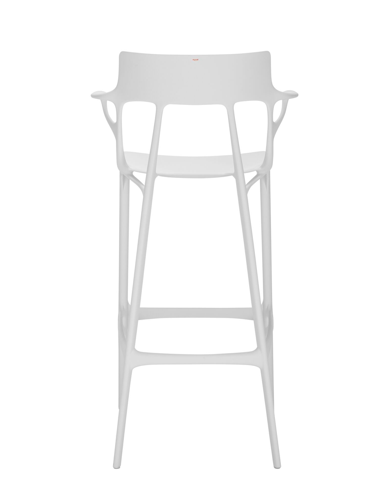 Высокий стул из переработанного инженерного пластика для сада со спинкой Kartell A. I ARCH-00056063 - Вид №13