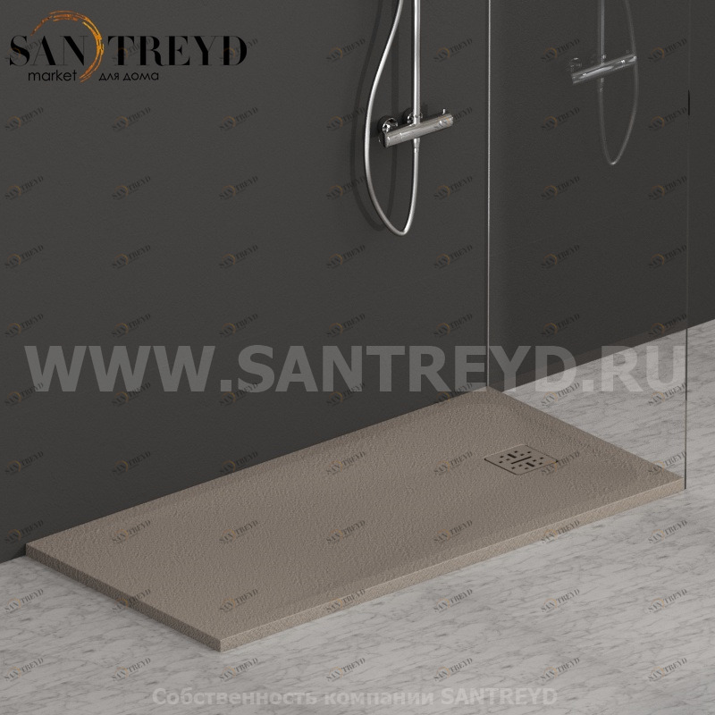 DP14070505 Душевой поддон 140х70 см цвет Кашемир Globo DOCCIAPIETRA Италия Ceramica Globo