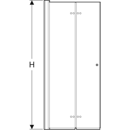 501.854.00.5 Складная дверь IDO Showerama 10-11 Geberit  - Вид №3