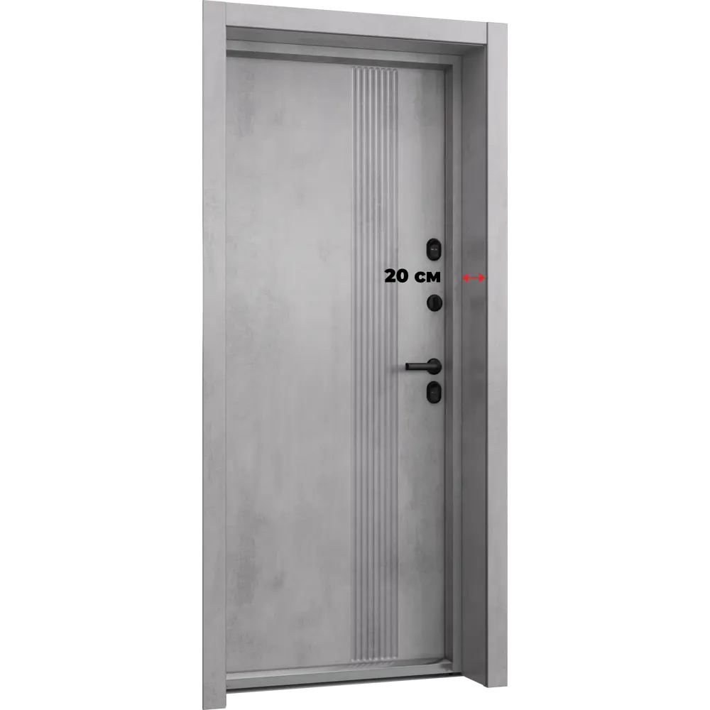 Входная дверь металлическая Антарктик 95x205 см правая бетон 89437223 STLM-2044272 TOREX  - Вид №13