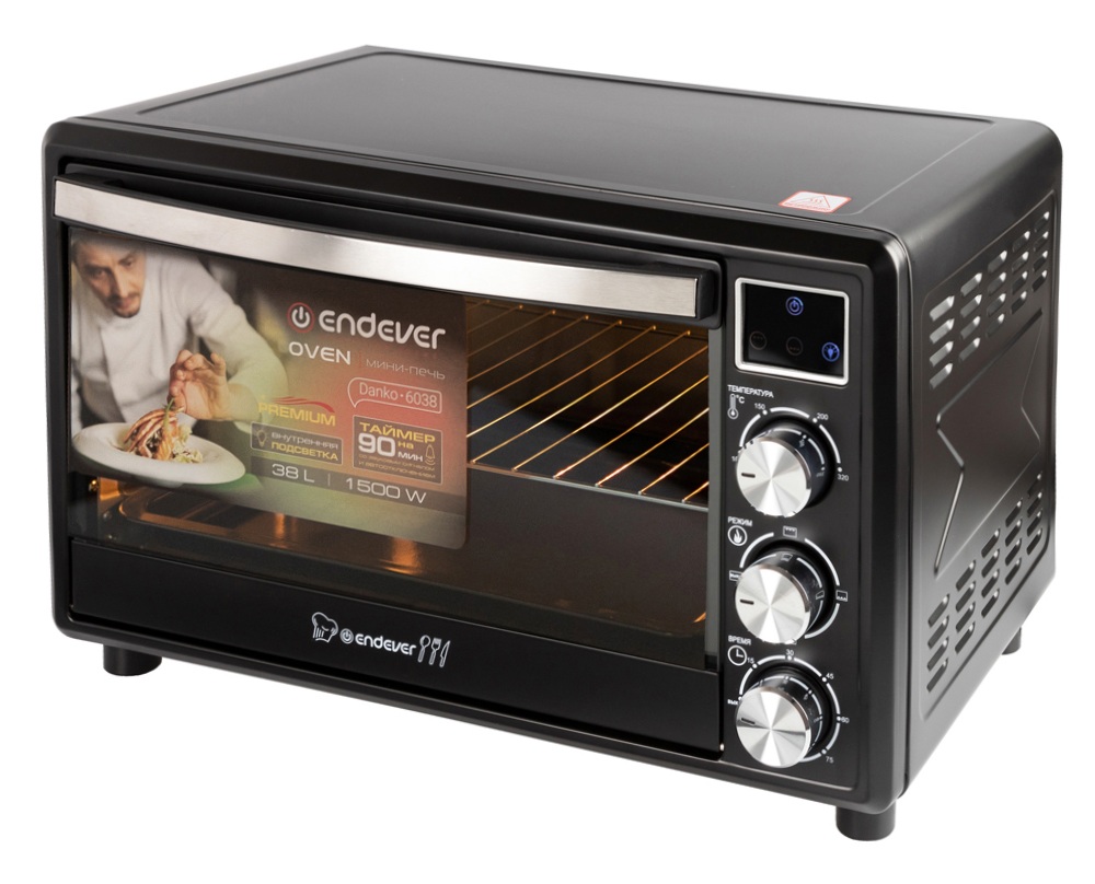 5350892 Мини-печь Endever Danko 6038 черный STDN-0007121