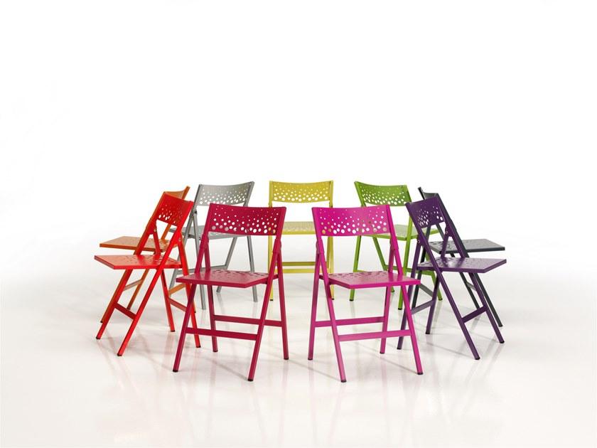 MOBLIBERICA Складной металлический стул Moon sun-id-1493913 - Вид №6