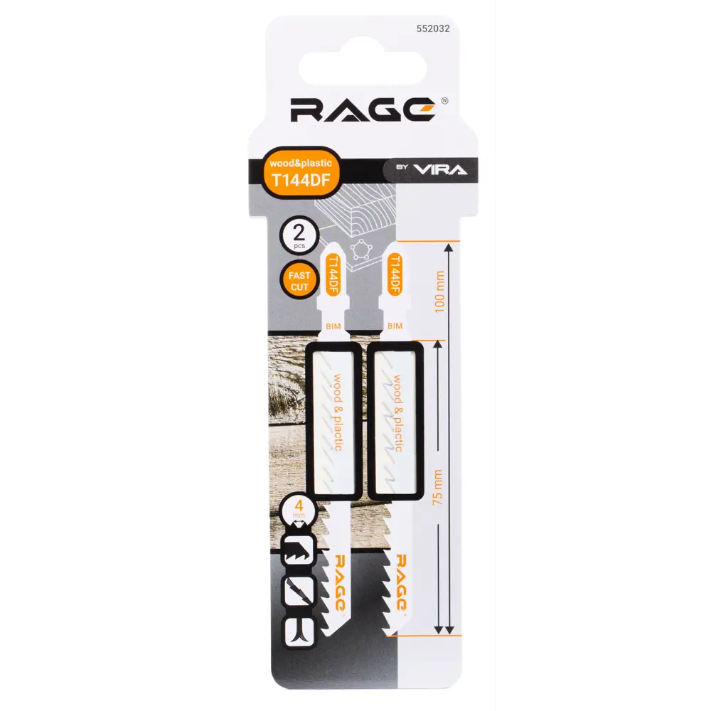 Биметаллические пилки Rage T144DF для чистого реза дерева и пластика 89432653 STLM-1581469 - Вид №1