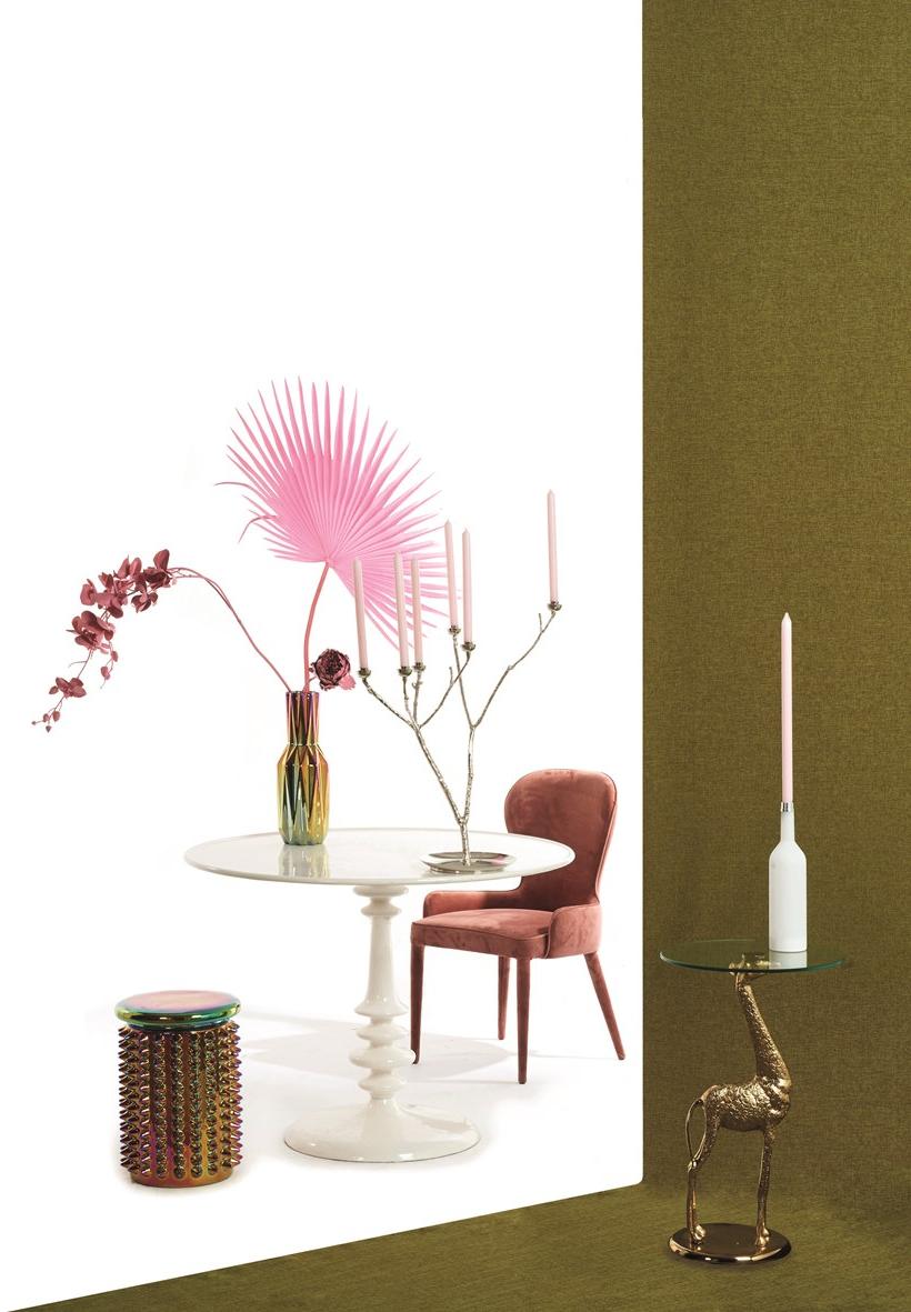 Pols Potten Круглый алюминиевый журнальный столик  300-010-025  - Вид №6