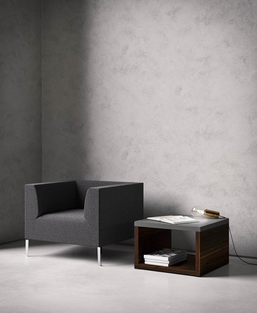 Sinetica Кресло с обивкой из ткани с подлокотниками Allure sun-id-1476267 - Вид №2